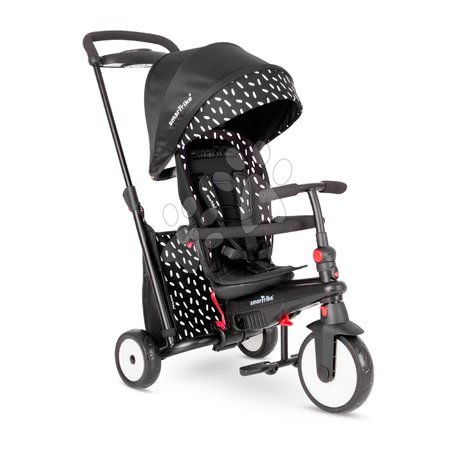 Rowerki trójkołowe od 6 miesiąca - Rowerek trójkołowy i wózek składany STR5 Black&White 7w1 smarTrike - 6