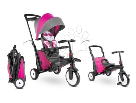 Kinderdreiräder ab 6 Monaten - Dreirad und  Kinderwagen  zusammenklappbar STR5 Butterfly 7v1 smarTrike  - 1