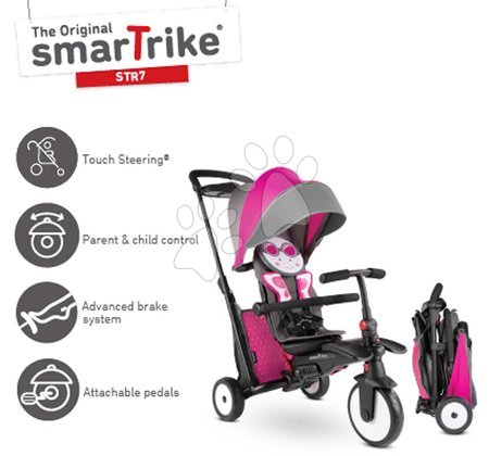Kinderdreiräder ab 6 Monaten - Dreirad und  Kinderwagen  zusammenklappbar STR5 Butterfly 7v1 smarTrike  - 16
