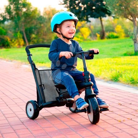 Tříkolky od 6 měsíců - Tříkolka a kočárek skládací STR5 Melange 7v1 smarTrike - 3