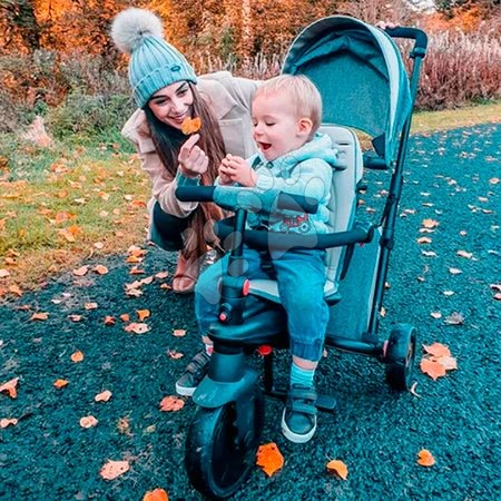 Tříkolky od 6 měsíců - Tříkolka a kočárek skládací STR5 Melange 7v1 smarTrike - 2