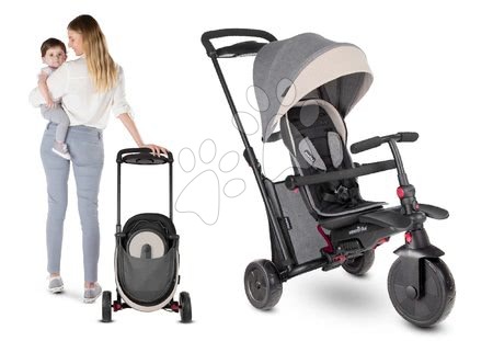 Triciklik 10 hónapos kortól - Tricikli összecsukható smarTfold 600S Melange 7in1 smarTrike - 13
