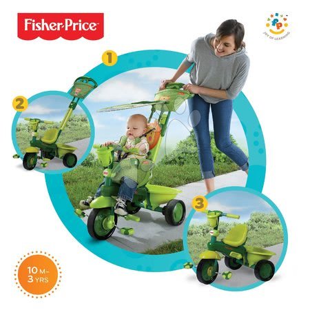Produse vechi - Tricicletă Fisher-Price Royal Green smarTrike - 6