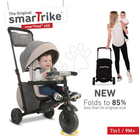 Tricikli od 10. meseca - Tricikel zložljiv smarTfold 7v1 smarTrike - 10