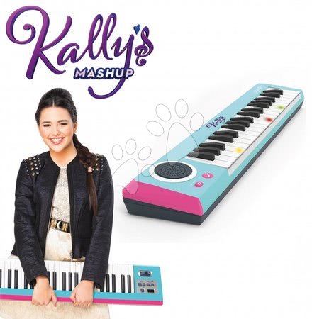 Hračky pre deti od 3 do 6 rokov - Elektronické piano s 37 klávesnicami Kally's Mashup Nickelodeon Smoby s efektami a reguláciou hlasitosti od 5 rokov_1