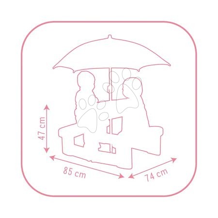 Mobilier de grădină pentru copii - Masă de picnic Hello Kitty Smoby - 2