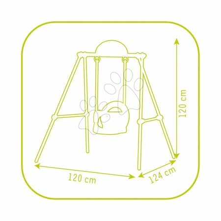 Dětské houpačky - Houpačka Medvídek Pú Baby Smoby - 4