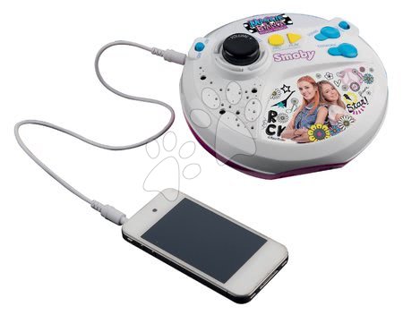 Instrumente muzicale de jucărie - Microfon karaoke cu stativ Magie&Bianca Smoby - 8