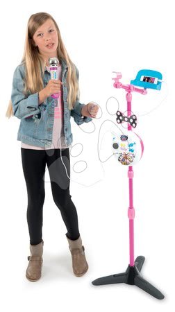 Instrumente muzicale de jucărie - Microfon karaoke cu stativ Magie&Bianca Smoby - 11