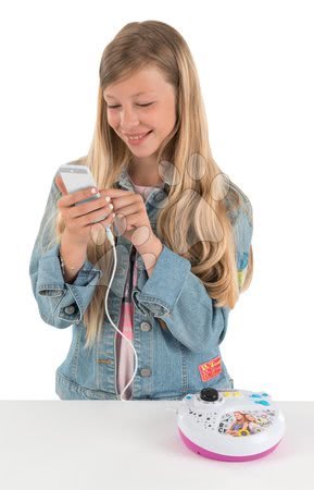 Instrumente muzicale de jucărie - Microfon karaoke cu stativ Magie&Bianca Smoby - 12