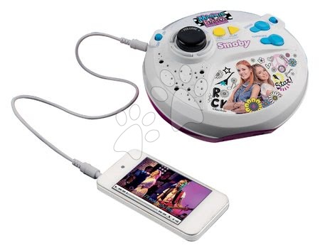 Instrumente muzicale de jucărie - Microfon karaoke cu stativ Magie&Bianca Smoby - 13