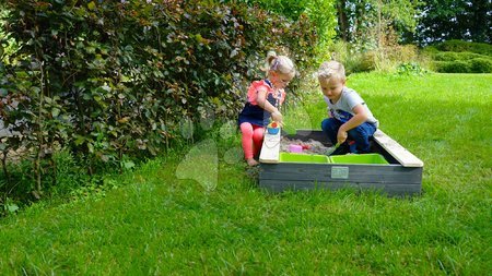 Homokozók fából - Homokozó fedéllel cédrusból Aksent wooden sandpit Exit Toys _1