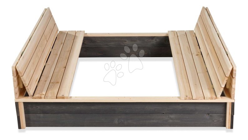 Sandkästen aus Holz - Sandkasten mit Bänken Aksent Wooden Sandpit Exit Toys - 3