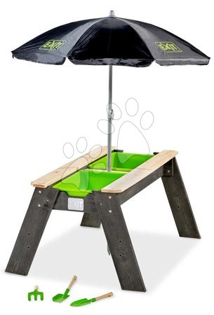 Drevené pieskoviská - Pieskovisko cédrové stôl na vodu a piesok Aksent sand&water table Deluxe Exit Toys 