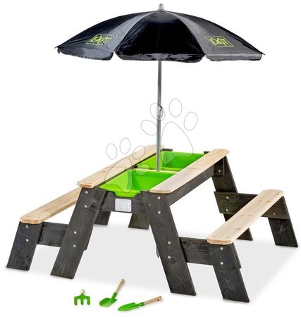 Drveni pješčanici - Pješčanik od cedrovine stolić za vodu i pijesak Aksent sand&water table Deluxe Exit Toys 
