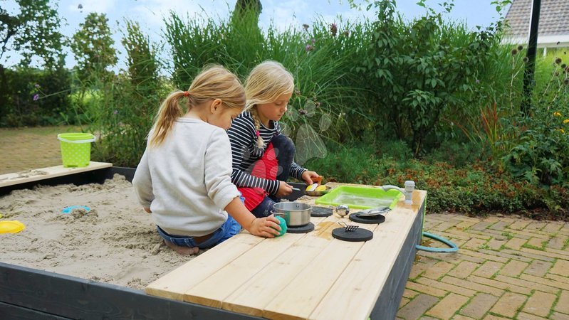 Dřevěná pískoviště - Pískoviště cedrové s kuchyňkou s tekoucí vodou Aksent Sandpit Kitchen Exit Toys - 8