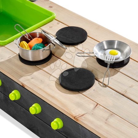 Sandkästen aus Holz - Sandkasten mit Küche und fließendem Wasser Aksen Wooden Sandpit Exit Toys - 6