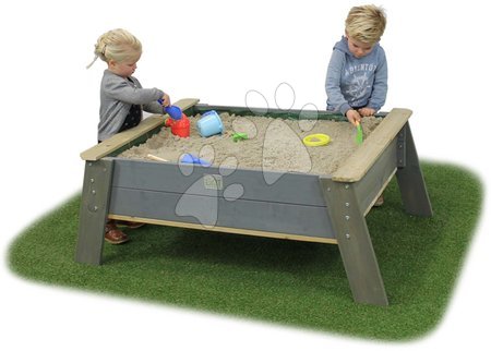 Drevené pieskoviská - Pieskovisko borovicové stôl s krytom Aksent Sandtable Exit Toys _1