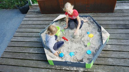 Jucării și jocuri pentru grădină - Nisipar din cedru Hexagon Aksent Hexagonal Sandpit Exit Toys _1