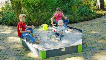 Nisipare - Nisipar din cedru Hexagon Aksent Hexagonal Sandpit Exit Toys _1