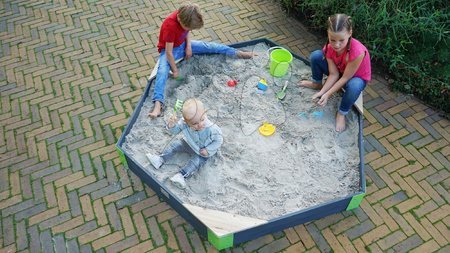 Dřevěná pískoviště - Pískoviště cedrové Hexagon Aksent Hexagonal Sandpit Exit Toys - 2