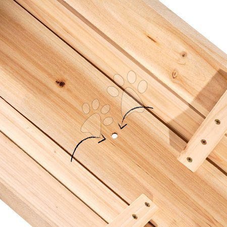 Dětský záhradní nábytek - Stůl pro zahradníka borovicový Aksent planter table Exit Toys - 3
