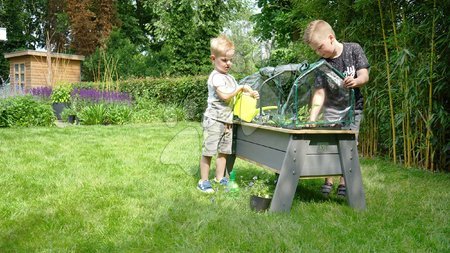 Picnic and play tables - EXIT Aksent raised planter L with greenhouse and garden tools_1