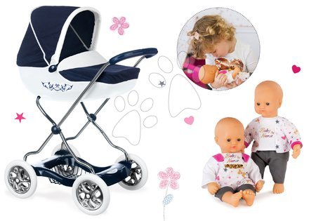 Kinderwagen für Puppen Sets - Tiefer Puppenwagen für Shara Smoby Puppen