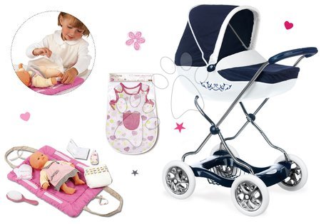 Kinderwagen für Puppen Sets - Tiefer Puppenwagen für Shara Smoby Puppen