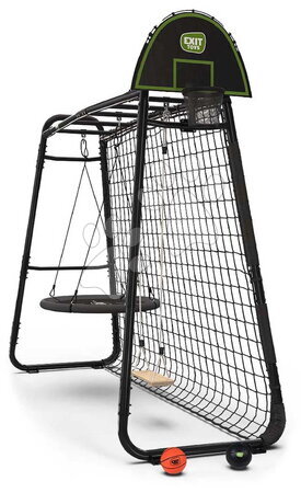 Multifukční fitness centrum - Multifunkční prolézačka s fotbalovou sítí GetSet Monkeybar MB205 Black Exit Toys_1