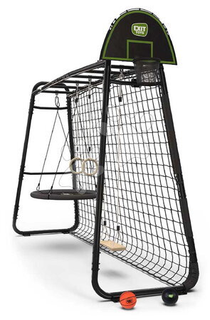 Multifukční fitness centrum - Multifunkční prolézačka s fotbalovou sítí GetSet Monkeybar MB305 Black Exit Toys_1