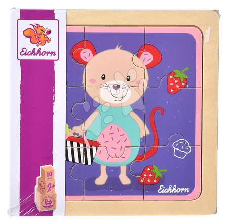 Jucării din lemn  - Puzzle din lemn animăluțe Lift Out Puzzle Friends Eichhorn_1