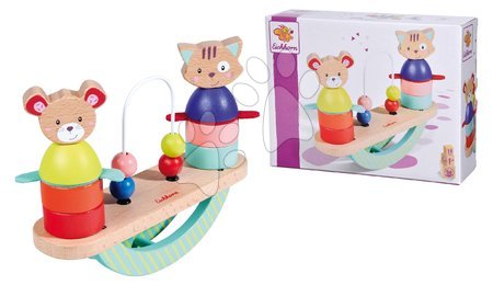 Juguetes educativos de madera - Juego de equilibrio de madera con cuentas Balance Game Friend Eichhorn - 4
