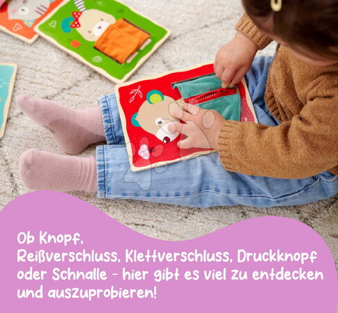 Fa oktatójátékok - Fajáték Öltöztesd fel az állatkákat Dressboard Fabric Eichhorn_1