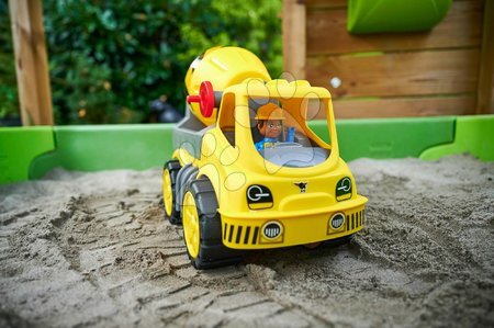 Spielzeugautos und Simulator - Betonmischer Auto Power Worker cement Mixer+Figurine Big mit beweglichen Teilen und Gummirädern ab 2 Jahren B54839_1