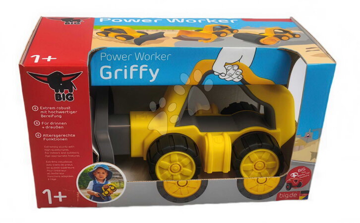 Stavební stroje - Sada 3 pracovní autíčka do písku Power Worker Griffy Set BIG - 17