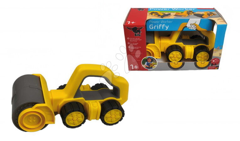 Autići za pijesak - Cestovni valjak s ručkom Power Worker Griffy Bulldozer BIG - 2
