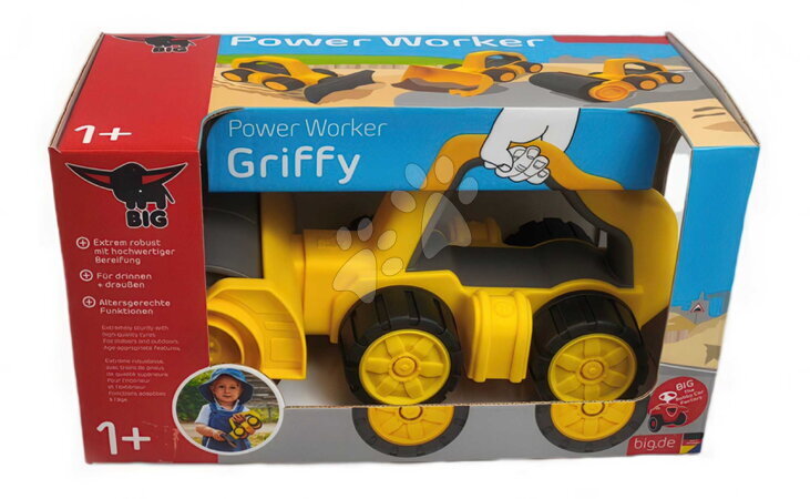 Autići za pijesak - Cestovni valjak s ručkom Power Worker Griffy Bulldozer BIG - 22