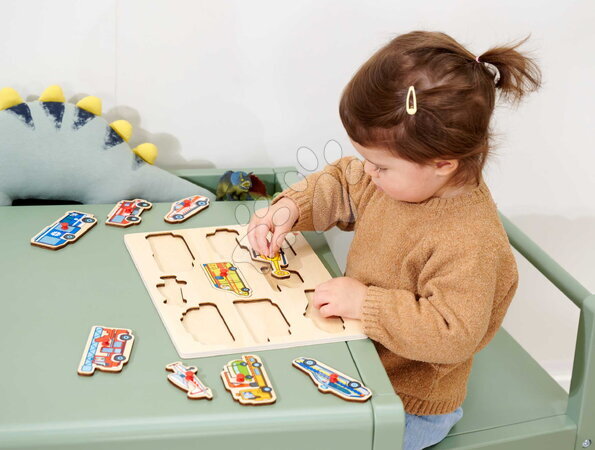 Dřevěné naučné hry - Dřevěné vkládací puzzle Záchranná vozidla Emergency Vehicles Eichhorn - 8