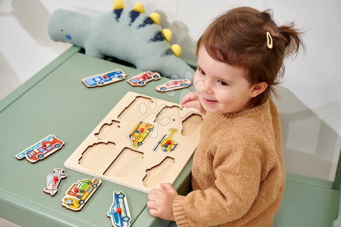 Dřevěné naučné hry - Dřevěné vkládací puzzle Záchranná vozidla Emergency Vehicles Eichhorn - 9