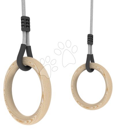 Jucării și jocuri pentru grădină - Inele de gimnastică GetSet wooden gymnastics rings Exit Toys