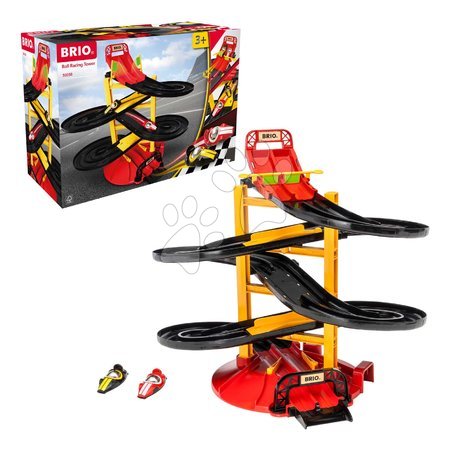 Holzeisenbahnen BRIO - Pretekárska veža 3 poschodová Roll Racing Tower BRIO - 4