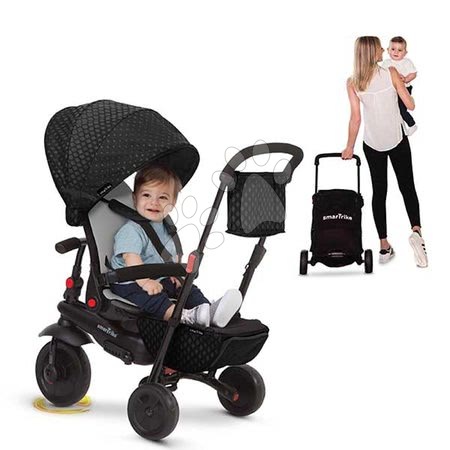 Triciklik 6 hónapos kortól - Tricikli összecsukható smarTfold 700 Black 7in1 smarTrike - 5