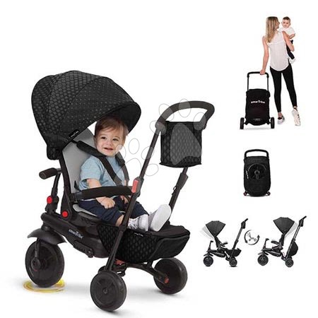 Triciklik 6 hónapos kortól - Tricikli összecsukható smarTfold 700 Black 7in1 smarTrike - 22
