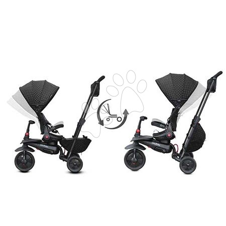 Triciklik 6 hónapos kortól - Tricikli összecsukható smarTfold 700 Black 7in1 smarTrike - 3