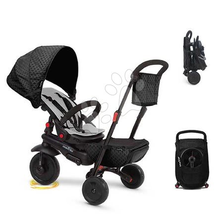 Triciklik 6 hónapos kortól - Tricikli összecsukható smarTfold 700 Black 7in1 smarTrike - 24