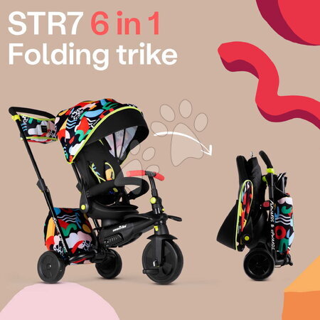 Triciclete de la 6 luni - Tricicletă și cărucior pliabil smarTfold STR7 Kelly Anna Imagine smarTrike - 9
