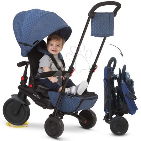 Tricikli za djecu od 6 mjeseci - Sklopivi tricikl smarTfold 700 Blue 7u1 smarTrike - 1