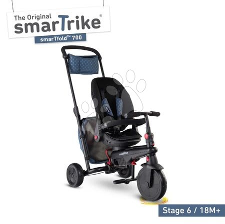 Tricikli od 6. meseca - Tricikel in voziček zložljiv STR7 Urban 7v1 smarTrike - 5