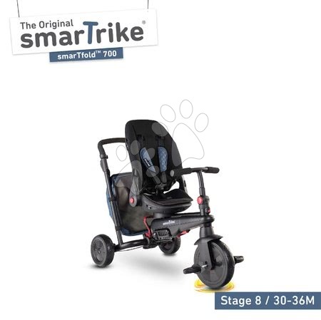 Tricikli od 6. meseca - Tricikel in voziček zložljiv STR7 Urban 7v1 smarTrike - 6